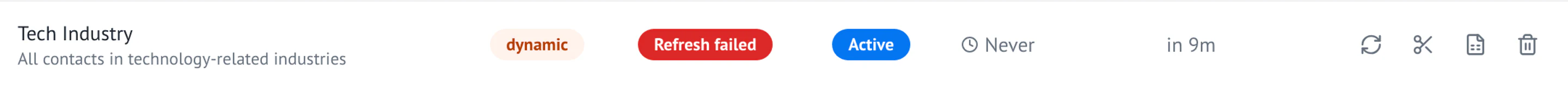 Build segments by description screenshot